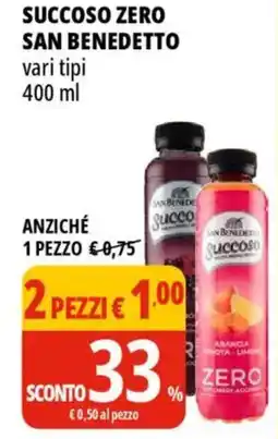 Tigros Succoso zero SAN BENEDETTO offerta