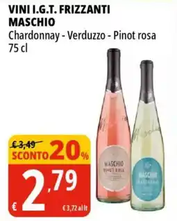 Tigros Vini i.g.t. frizzanti MASCHIO offerta