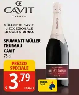 Tigros Spumante müller thurgau CAVIT offerta