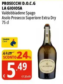 Tigros Prosecchi d.o.c.g LA GIOIOSA offerta