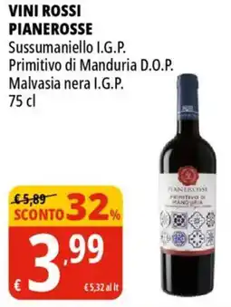 Tigros Vini rossi PIANEROSSE offerta