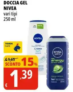 Tigros Doccia gel NIVEA offerta