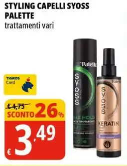 Tigros Styling capelli syoss PALETTE offerta