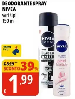 Tigros Deodorante spray NIVEA offerta