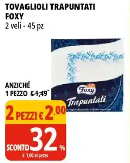 Tigros Tovaglioli trapuntati FOXY offerta