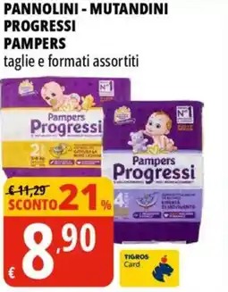 Tigros Pannolini - mutandini progressi PAMPERS offerta