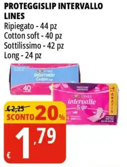 Tigros Proteggislip intervallo LINES offerta