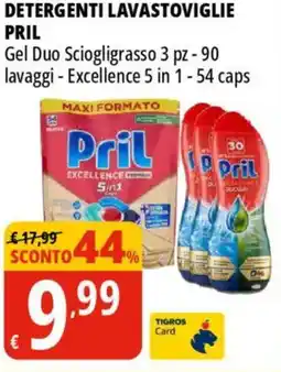 Tigros Detergenti lavastoviglie PRIL offerta