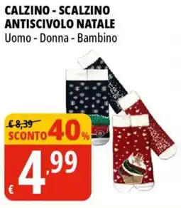 Tigros Calzino-scalzino antiscivolo natale offerta