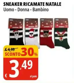 Tigros Sneaker ricamate natale offerta