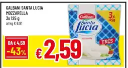 Famila Galbani Santa Lucia Mozzarella offerta