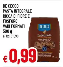 Famila DE CECCO Pasta Integrale offerta