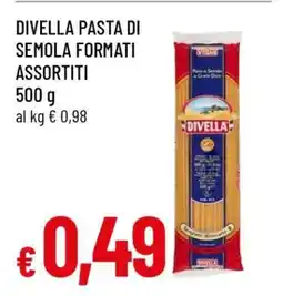 Famila DIVELLA PASTA DI SEMOLA FORMATI ASSORTITI offerta