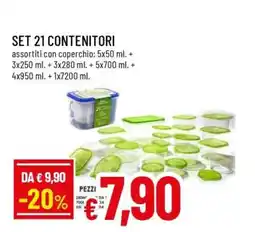Famila SET 21 CONTENITORI offerta