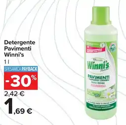 Carrefour Detergente Pavimenti Winni's offerta