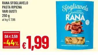 Rana sfogliavelo pasta ripiena