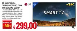 A&O LG 55UA73003LA TELEVISORE SMART TV 4K CON SCHERMO LED 55" offerta