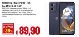 A&O MOTOROLA SMARTPHONE GO5 BALANCE BLUE 6.67" offerta
