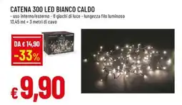 A&O Catena 300 led bianco caldo offerta