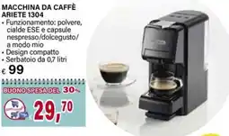 Il Gigante MACCHINA DA CAFFÈ ARIETE 1304 offerta