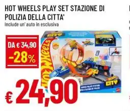 A&O Hot wheels play set stazione di polizia della citta' offerta