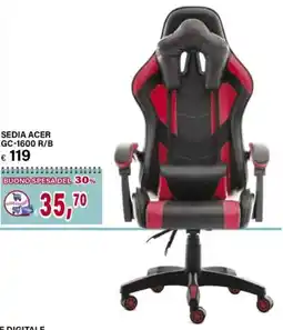 Il Gigante SEDIA ACER GC-1600 R/B offerta