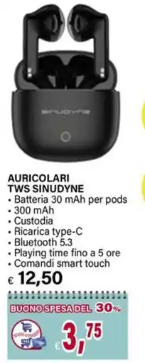 Il Gigante Auricolari tws sinudyne offerta