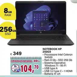 Il Gigante NOTEBOOK HP 250G9 offerta