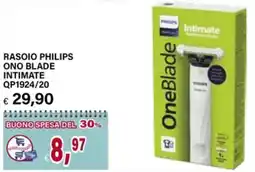 Il Gigante RASOIO PHILIPS ONO BLADE INTIMATE QP1924/20 offerta