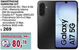 Il Gigante SMARTPHONE SAMSUNG A17 offerta