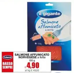 Il Gigante Il gigante salmone affumicato norvegese a fette offerta