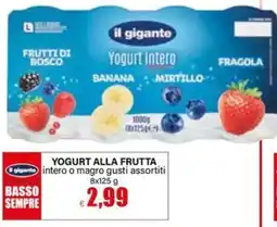 Il Gigante Il gigante yogurt alla frutta offerta