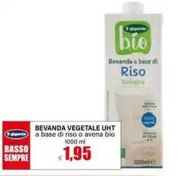 Il Gigante Il gigante bevanda vegetale uht a base di riso o avena bio offerta