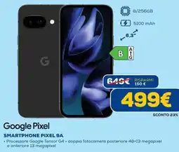 Euronics Google pixel smartphone pixel 9A offerta