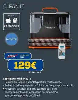 Euronics Rowenta Spotcleaner Mod. IN5011 offerta