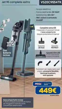 Euronics Jet 95 complete extra VS20C9554TK offerta