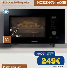 Euronics Microonde Bespoke MC32DG7646KKE1 offerta