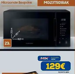 Euronics Microonde Bespoke MG23T5018AK offerta