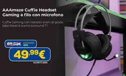 Euronics AAAmaze Cuffie Headset Gaming a filo con microfono offerta
