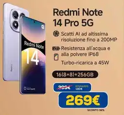 Euronics Redmi Note 14 Pro 5G offerta