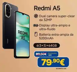 Euronics Redmi A5 offerta