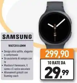 Unieuro SAMSUNG WATCH 840MM offerta