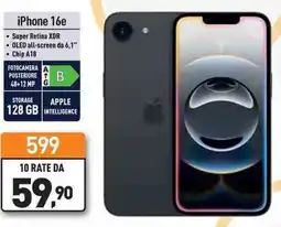 Unieuro iPhone 16e offerta