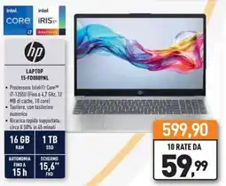 Unieuro hp LAPTOP 15-FD0089NL offerta