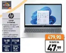 Unieuro hp LAPTOP 15-FC0076NL offerta