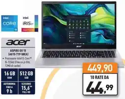 Unieuro acer ASPIRE GO 15 (AG15-71P-58EA) offerta