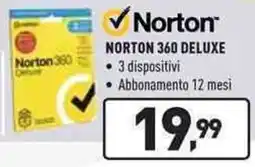 Unieuro Norton 360 deluxe offerta