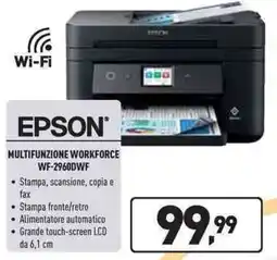 Unieuro EPSON MULTIFUNZIONE WORKFORCE WF-2960DWF offerta