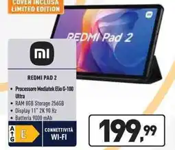 Unieuro Redmi pad 2 offerta