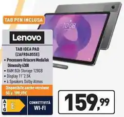 Unieuro Lenovo TAB IDEA PAD (ZAFR0405SE) offerta